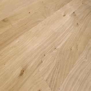 Parquet massif Chêne brut 23mm 70x250-1200mm Rustique bord droit Colis 1,008m²