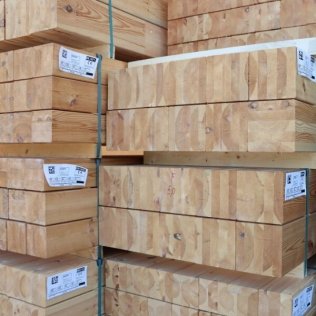 Poutre contrecollé Sapin/Épicéa 140x140mm 13m non traité