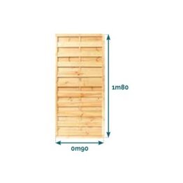 PANNEAU ECRAN DROIT 90X180 PIN CLASSE 4"ALTERNÉ" DEBARGE REF EALDFD-45X1800-090