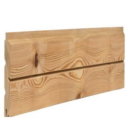 Bardage faux claire-voie XXL Mélèze 26x130mm 4m naturel non préservé raboté