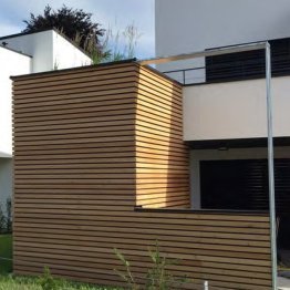 Bardage claire-voie trapézoïdal Mélèze 20x68mm 4m angles vifs BG22