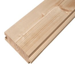 Plancher Sapin du nord profil jointif 2 faces 21x135mm 3m85 raboté rainé en bout
