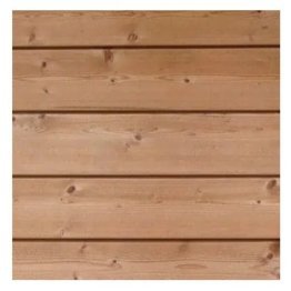 Bardage clin Épicéa profil Lunéa 20x135mm 4,50m choix AB traité autoclave classe 3 marron