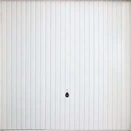 Porte de garage débordante prépeinte nervuré 124 type 122 avec rails 2375x2000mm