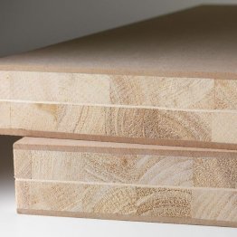 Panneau latté 5 plis faces HDF âme Peuplier 40mm 280x212cm