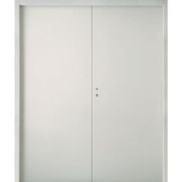 Bloc porte HB68 prépeinte EI30 2040x1860mm 2 vantaux droite poussant huisserie 680x580mm