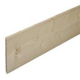 Plinthe sapin nord a/b bords droits 13x110mm 3m90