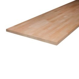Plan de travail lamellé-collé Hêtre européen 26mm 3000x650mm choix A/B 2 bords 1/4 rond
