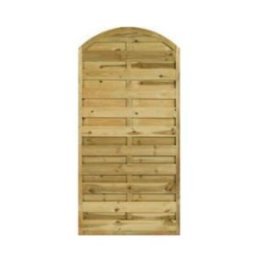 Panneau claustra arrondi Pin 90x180cm traité autoclave classe 3 vert