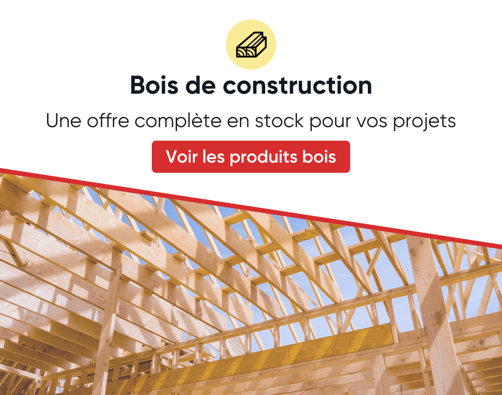 Large de bois de construction