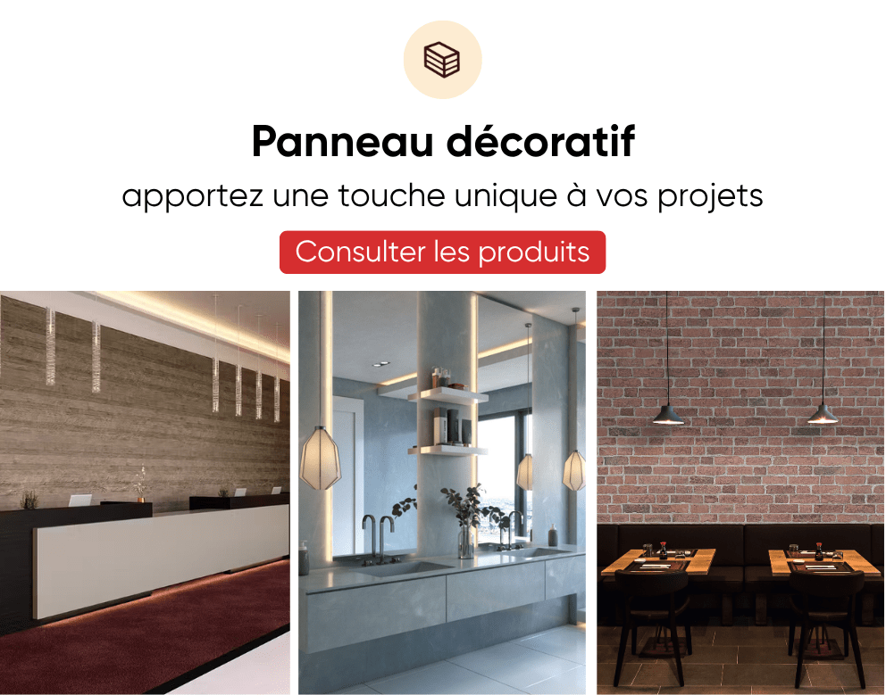 Encart menu Panneaux décoratifs