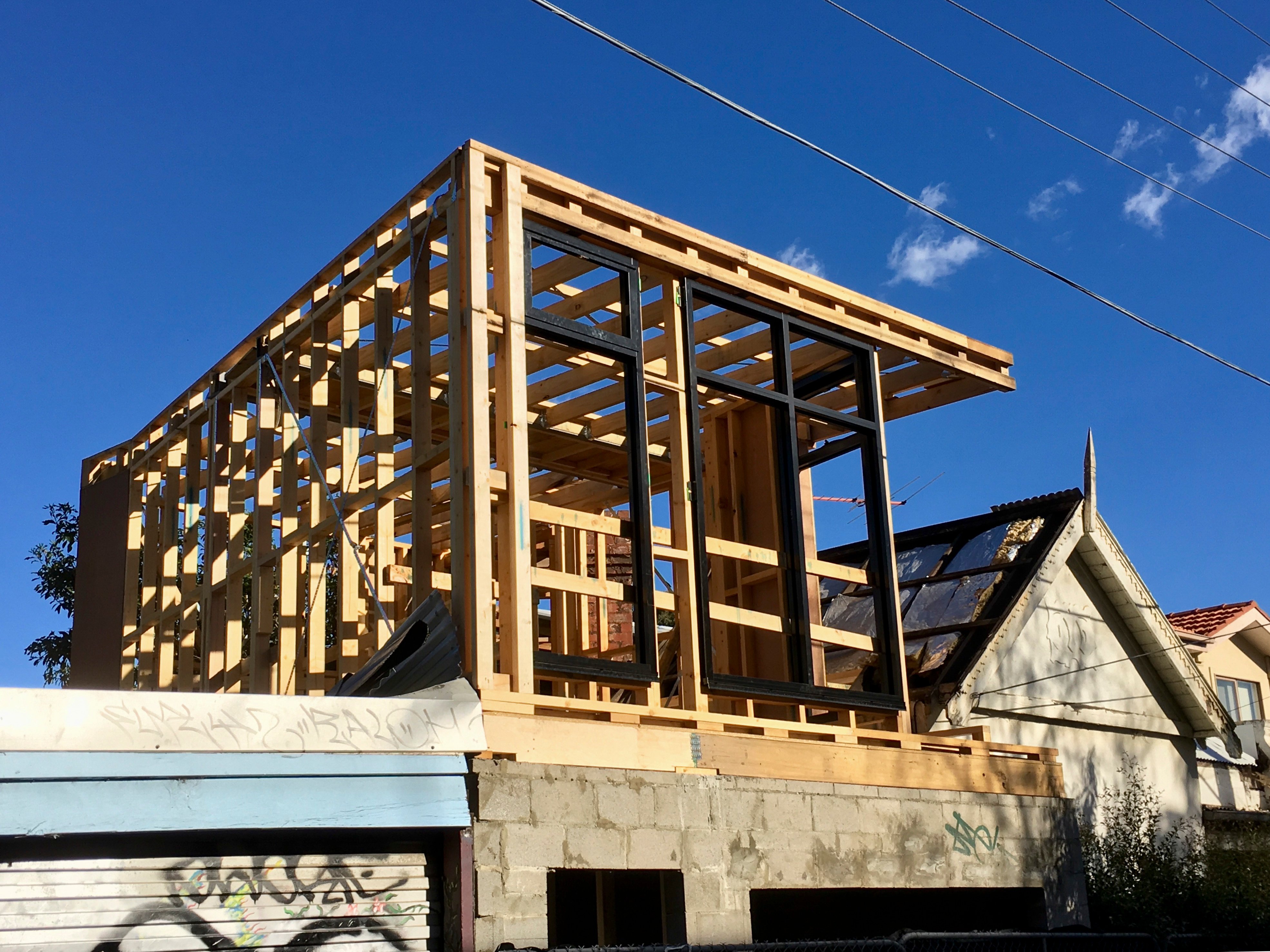 Construction d’une extension maison en ossature bois